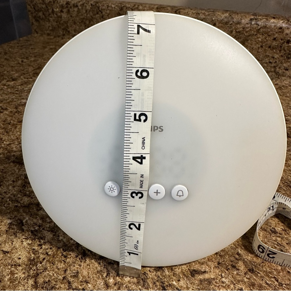 Philips HF3500 White Sunrise-Style Wake Up LED Light Alarm Clock - Picture 4 of 4